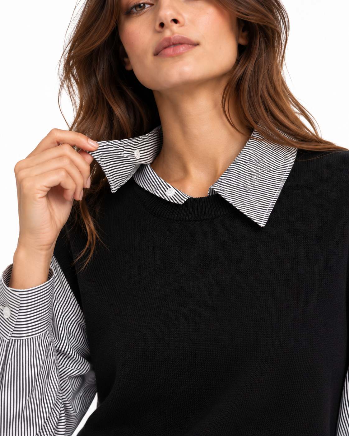 Camicia con gilet incorporato