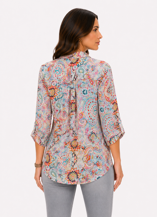 Camicia a fantasia Paisley