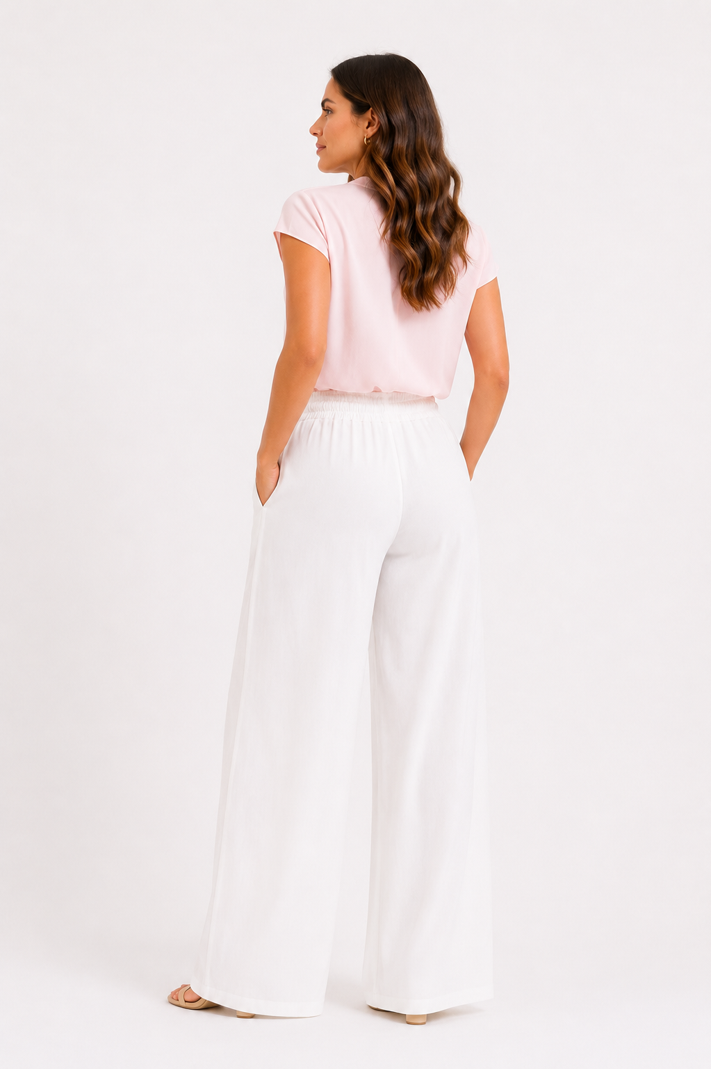 Pantalone leggero effetto denim