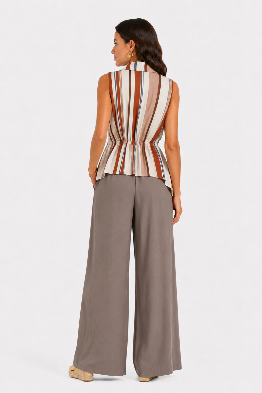 Camicia smanicata a portafoglio