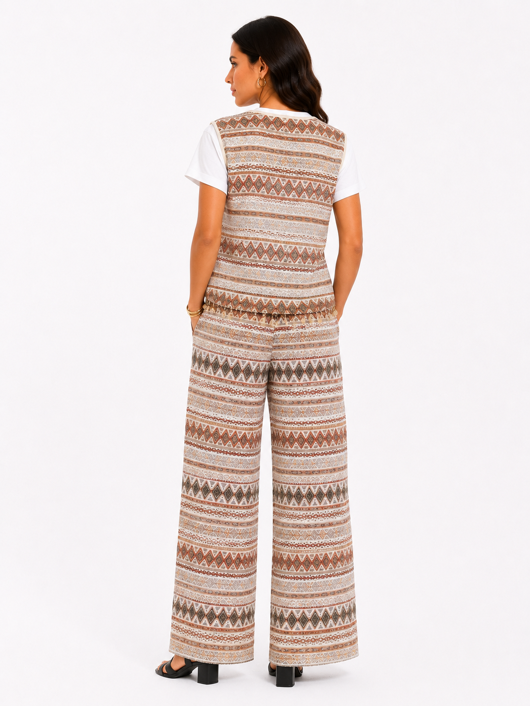Pantalone etnico ricamato
