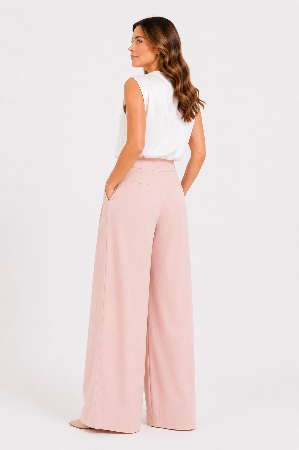 Pantalone classico con pences
