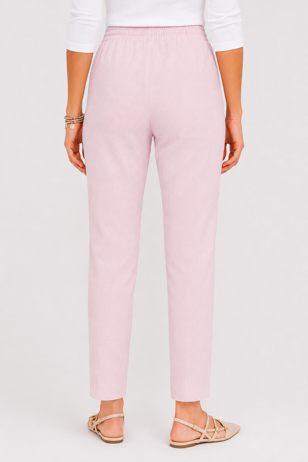 Pantalone con elastico in vita