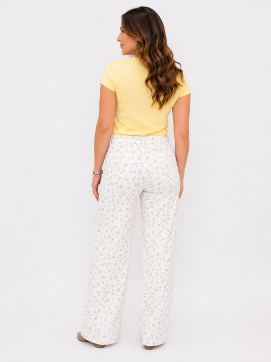 Jeans fiorato