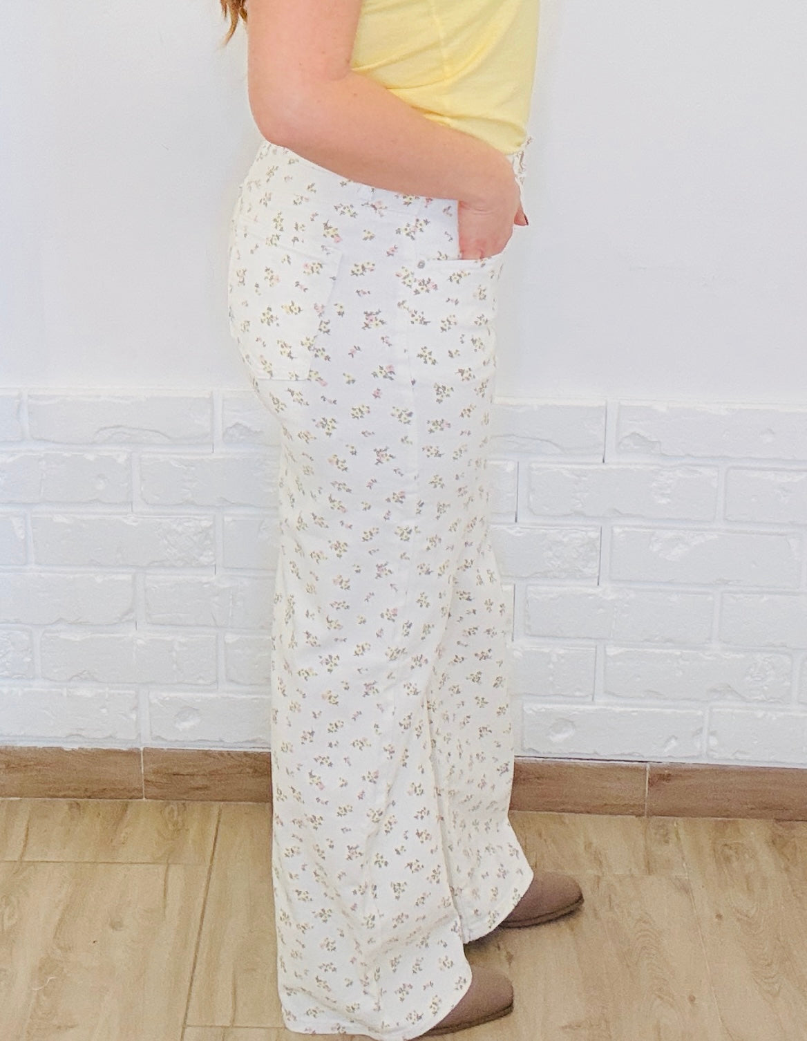 Jeans fiorato