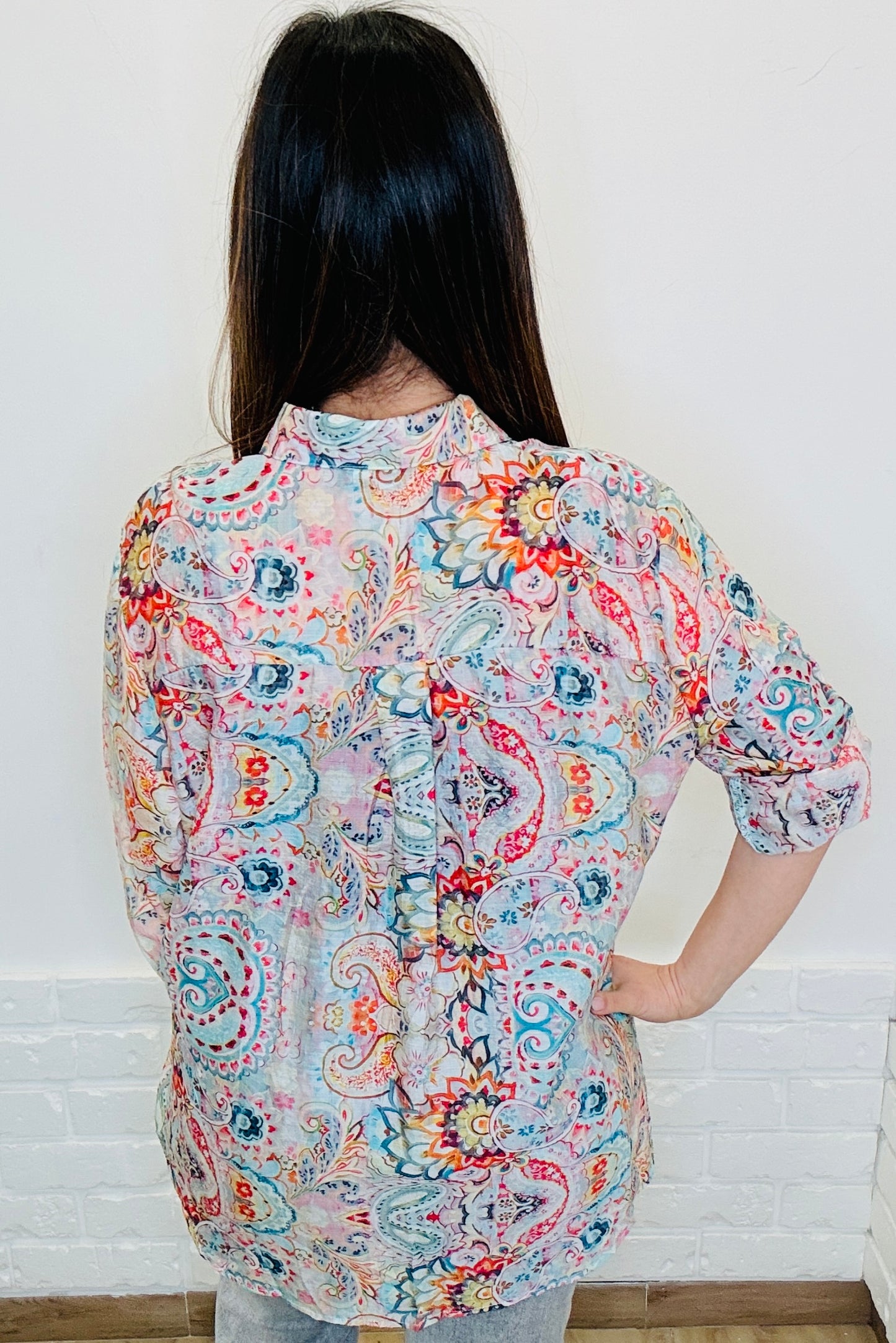 Camicia a fantasia Paisley