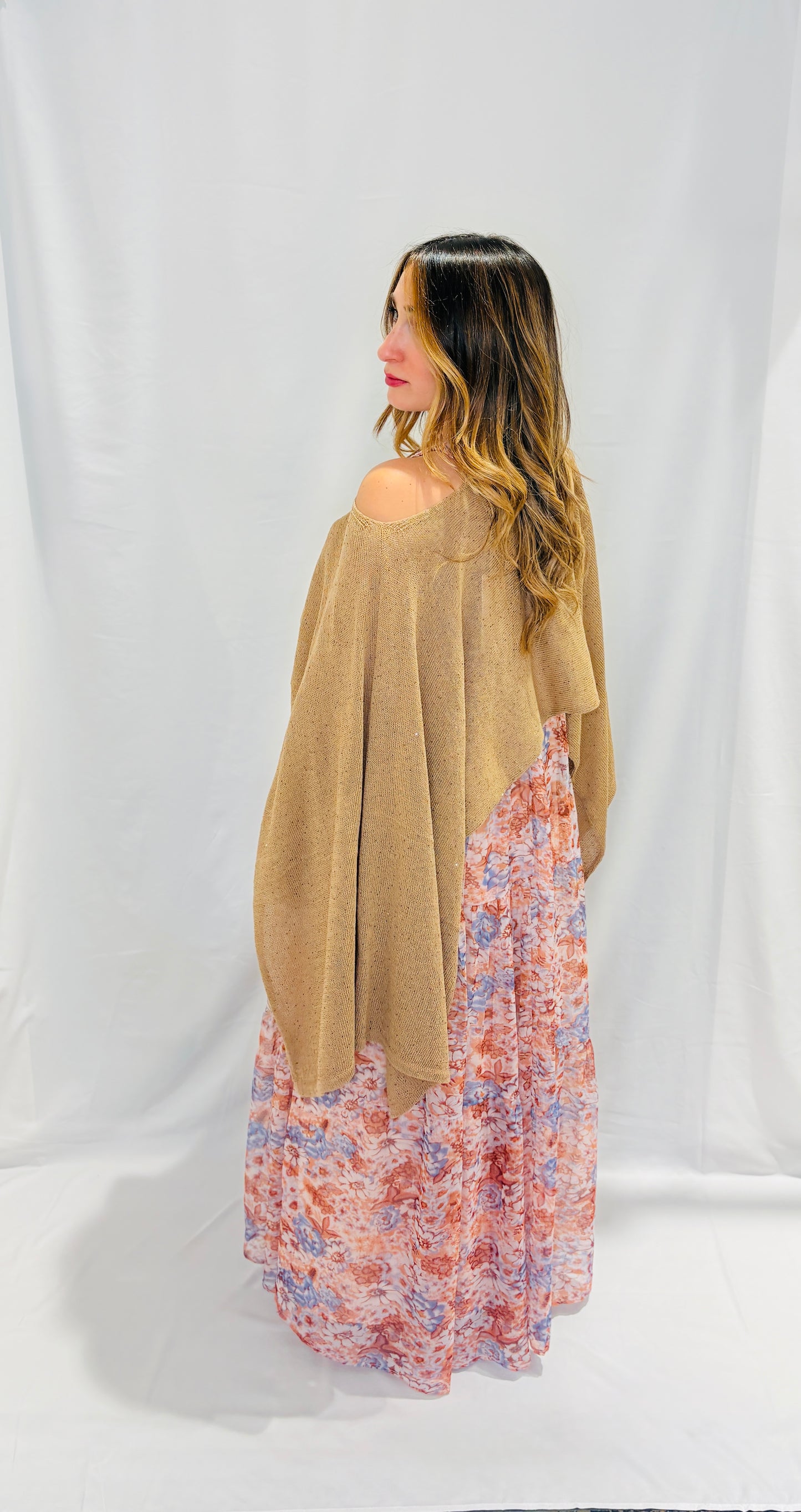 Poncho con microlurex