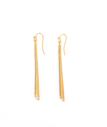 Orecchini bastoncino strass