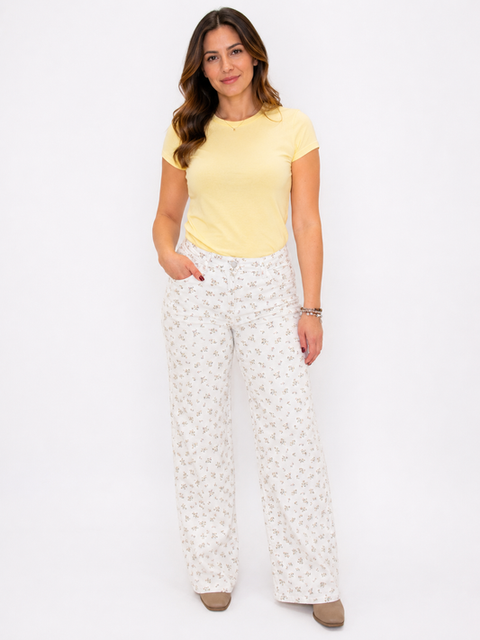 Jeans fiorato