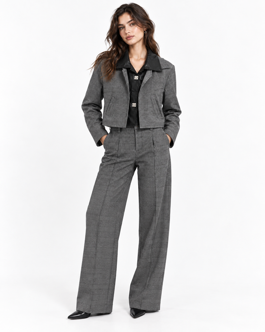 Pantalone classico in principe di Galles