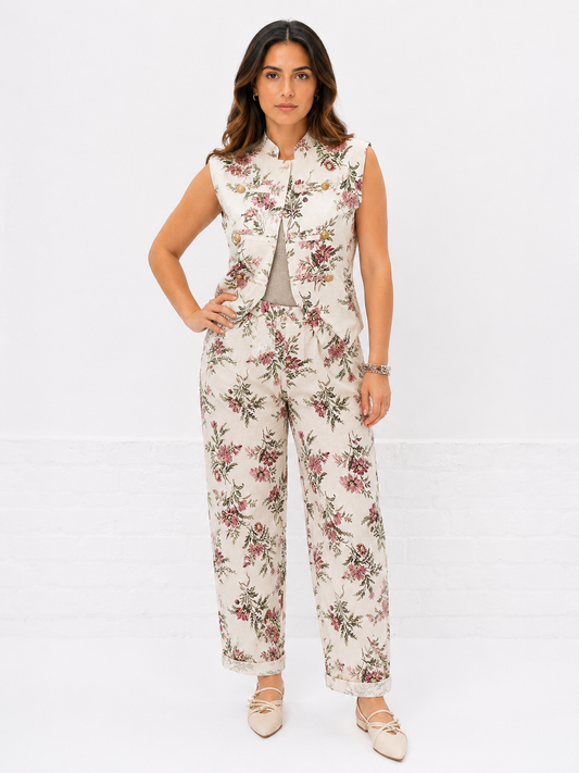 Pantalone a fantasia taglio barrel