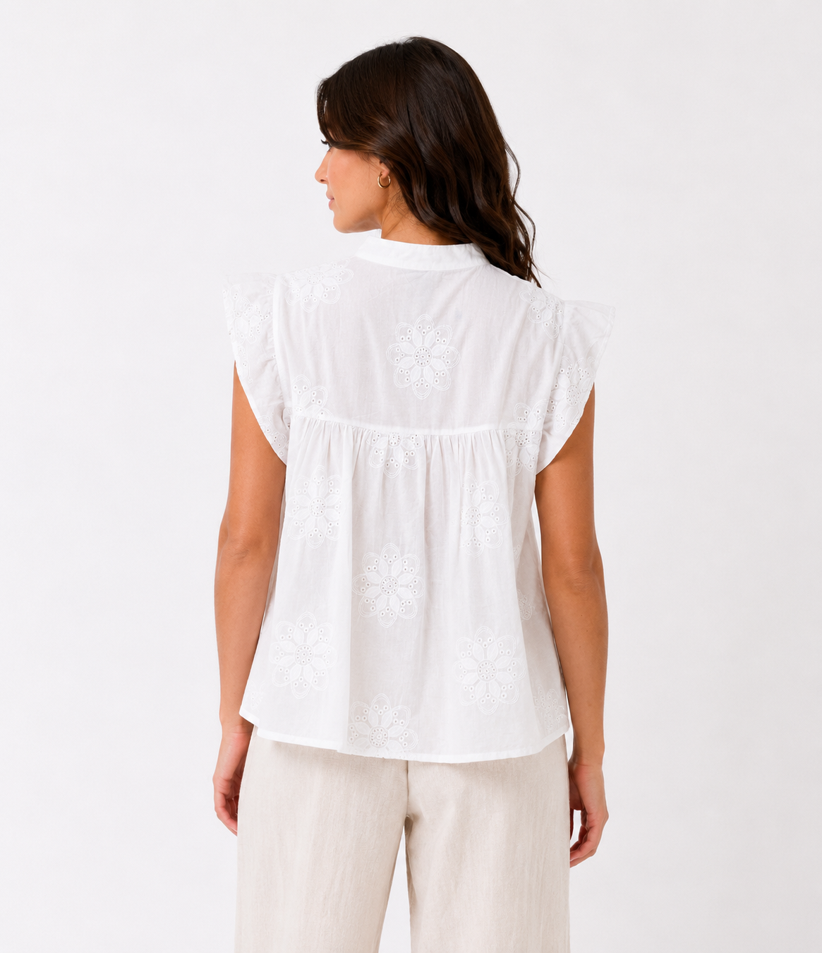 Blusa in sangallo