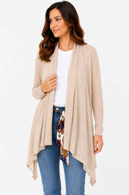 Cardigan asimmetrico