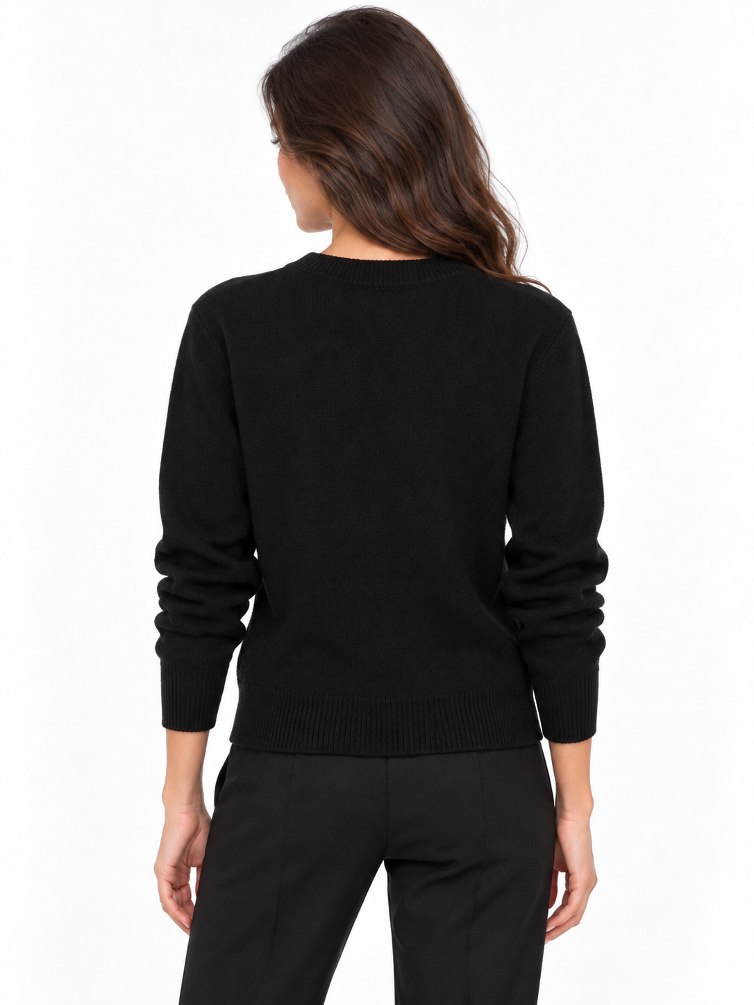 Maglione con applicazioni gioiello