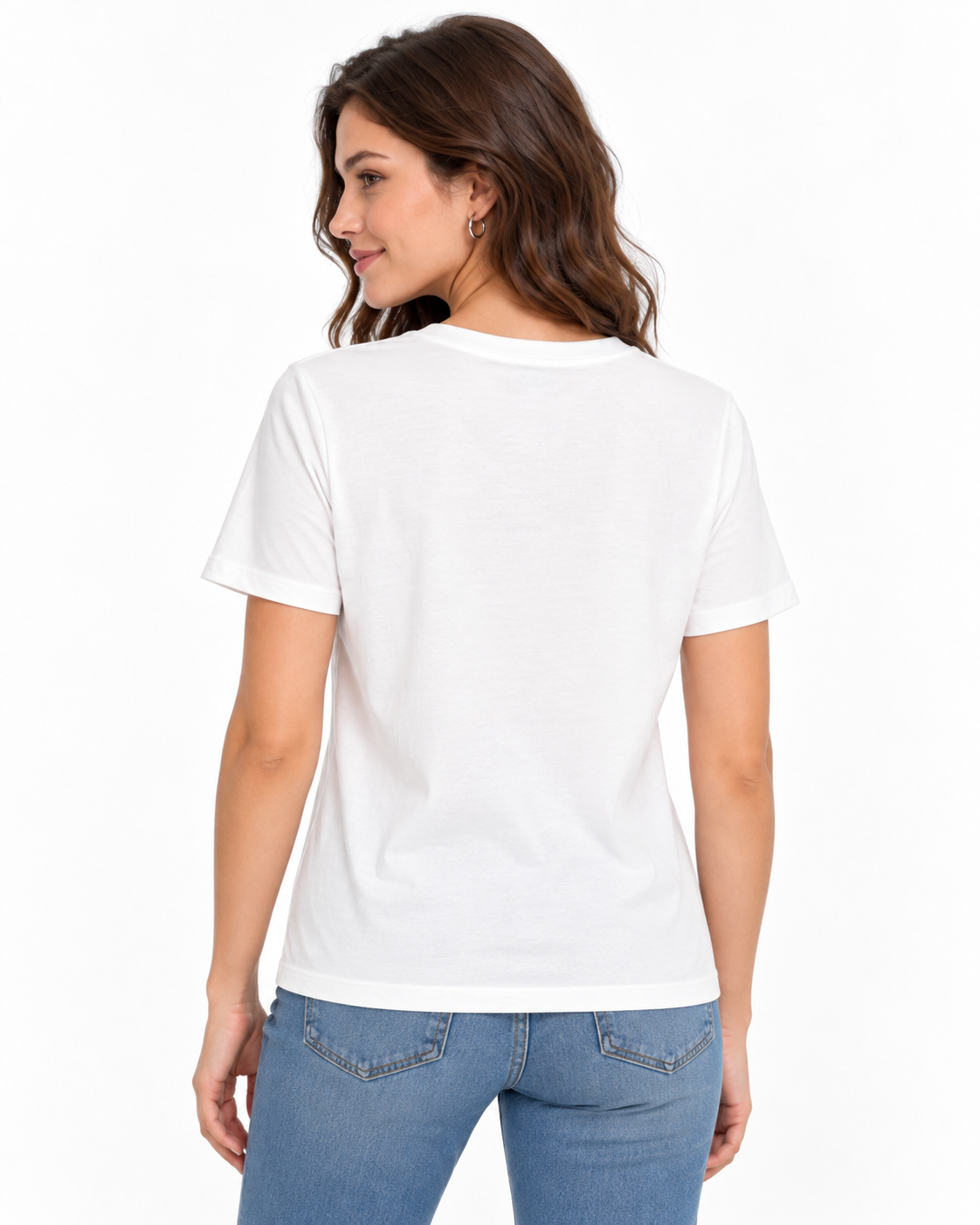 T-shirt con punti luce verticali