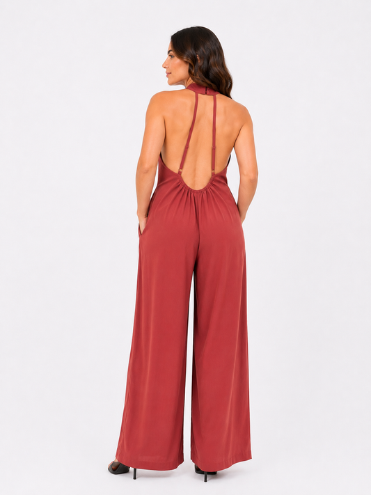Tuta con scollo all' americana