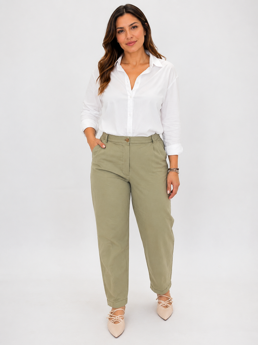Pantalone classico in tessuto manopesca