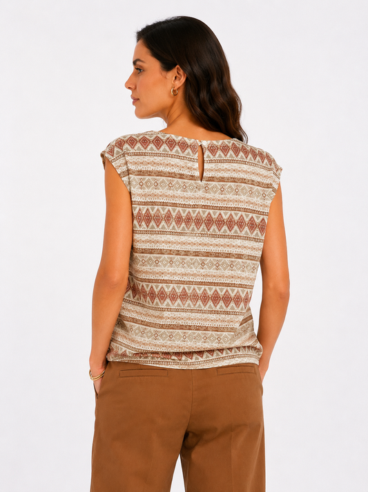Blusa etnica ricamata