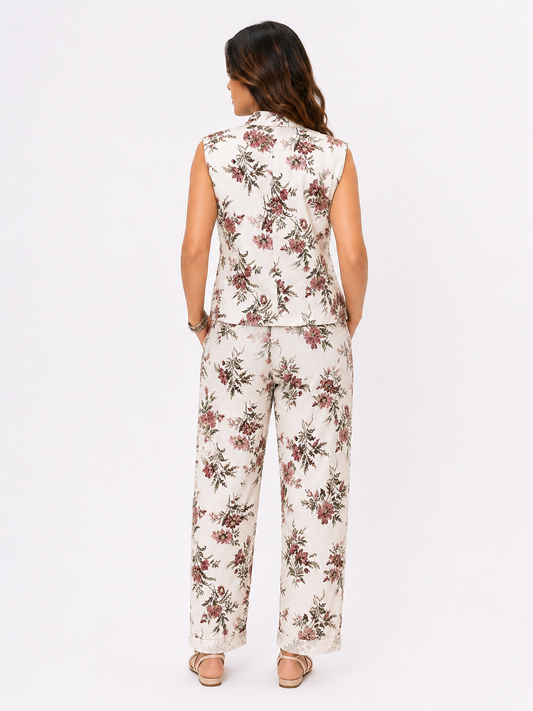 Pantalone a fantasia taglio barrel