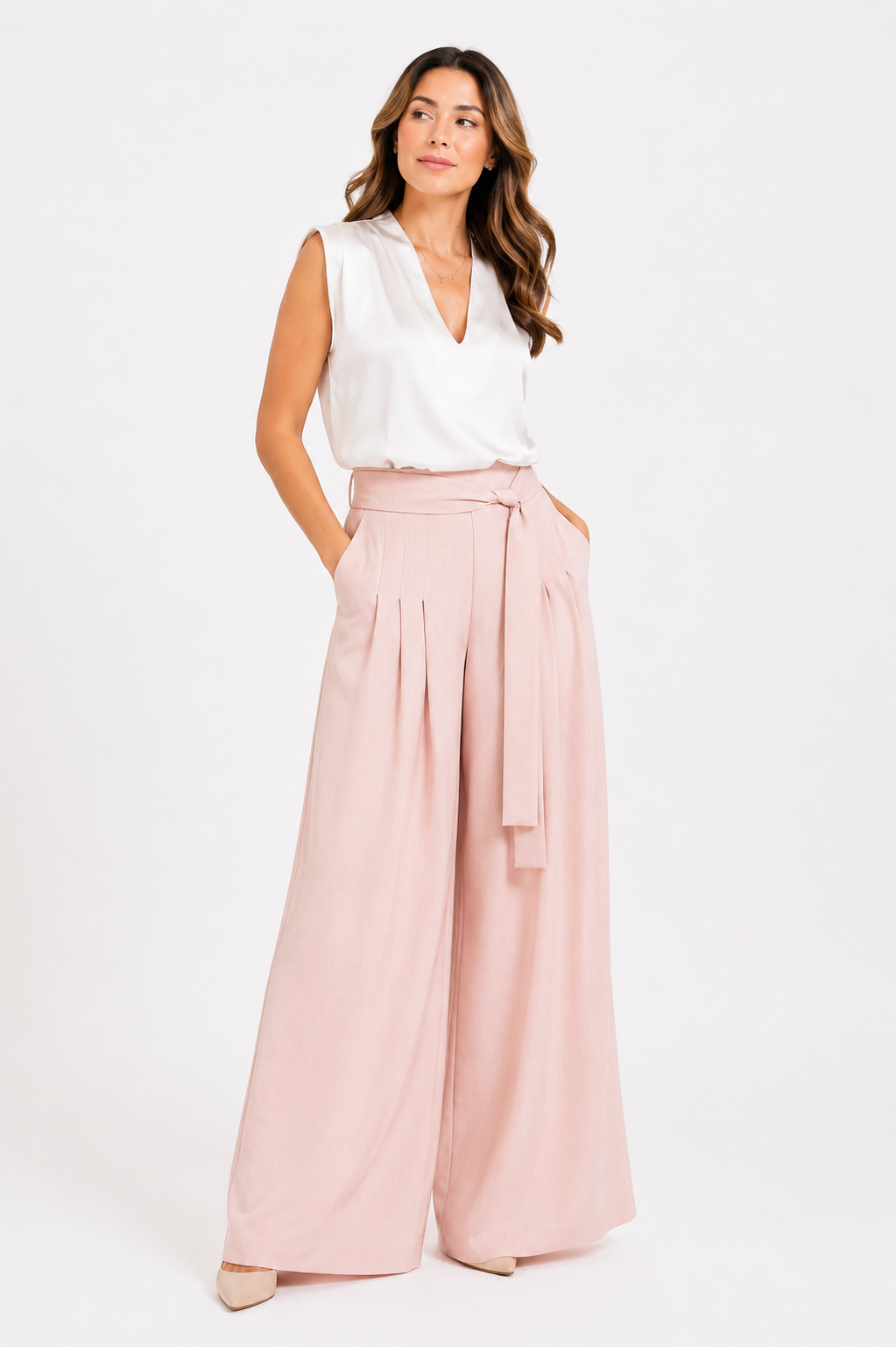 Pantalone  classico con pences