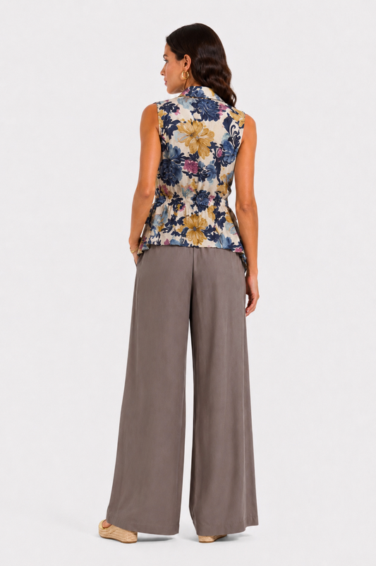 Camicia smanicata a portafoglio