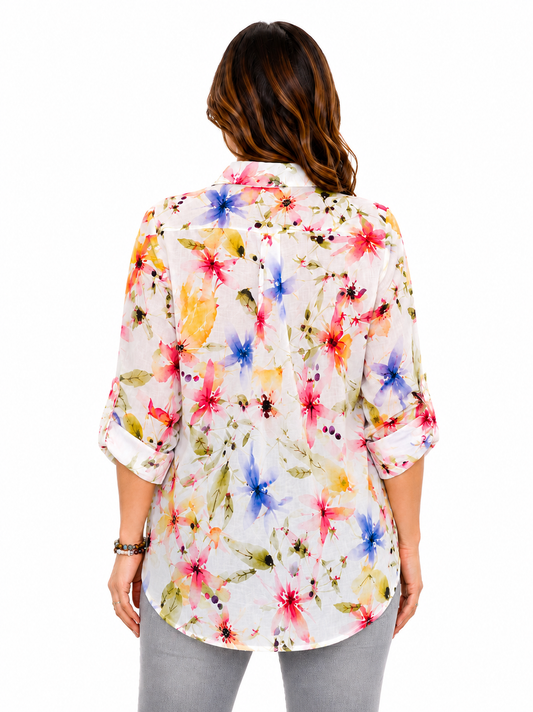 Camicia a fantasia floreale