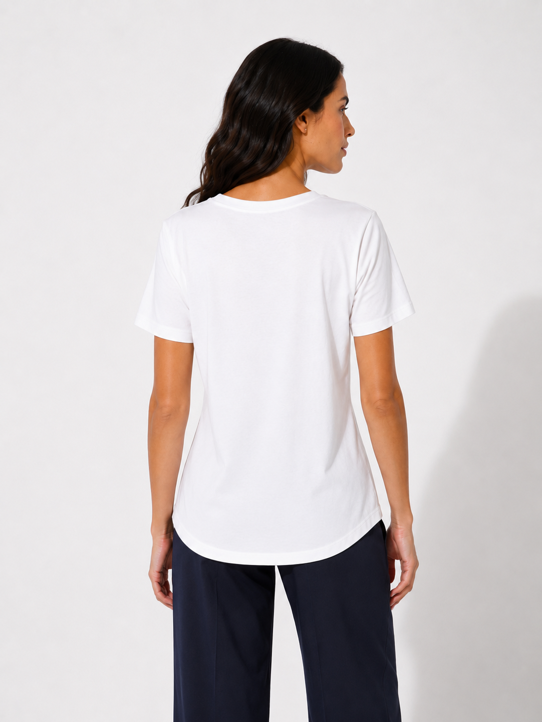 T-shirt con arricciatura laterale