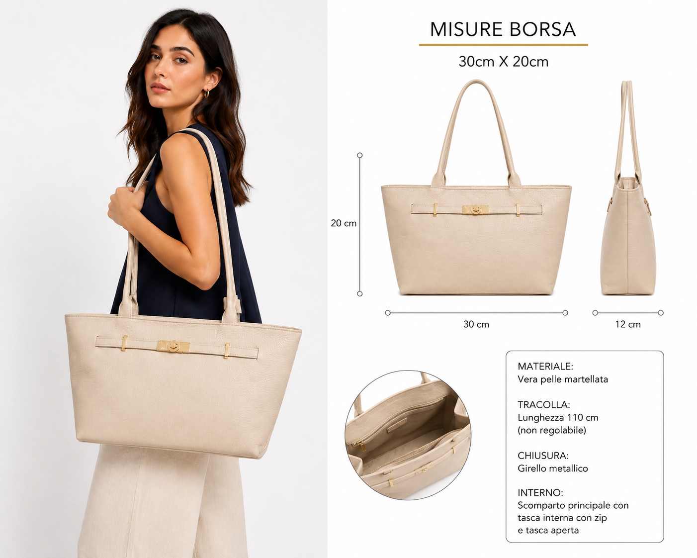 Borsa con lucchetto