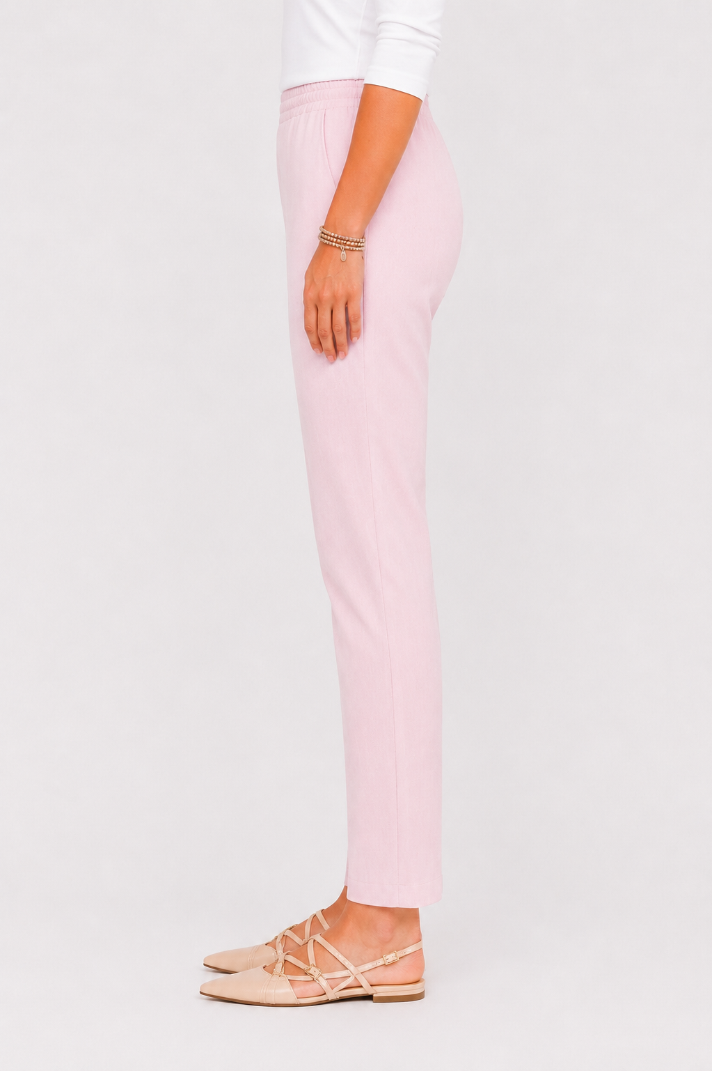 Pantalone con elastico in vita
