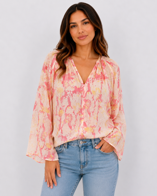 Blusa a fiori