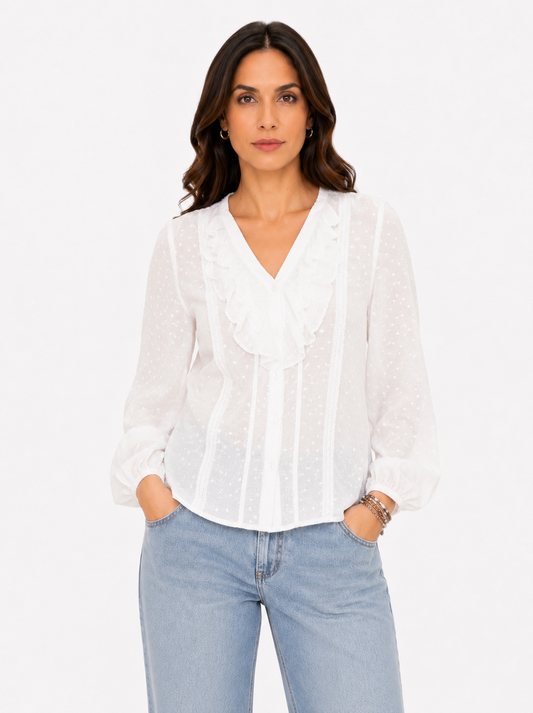 Camicia plumetis