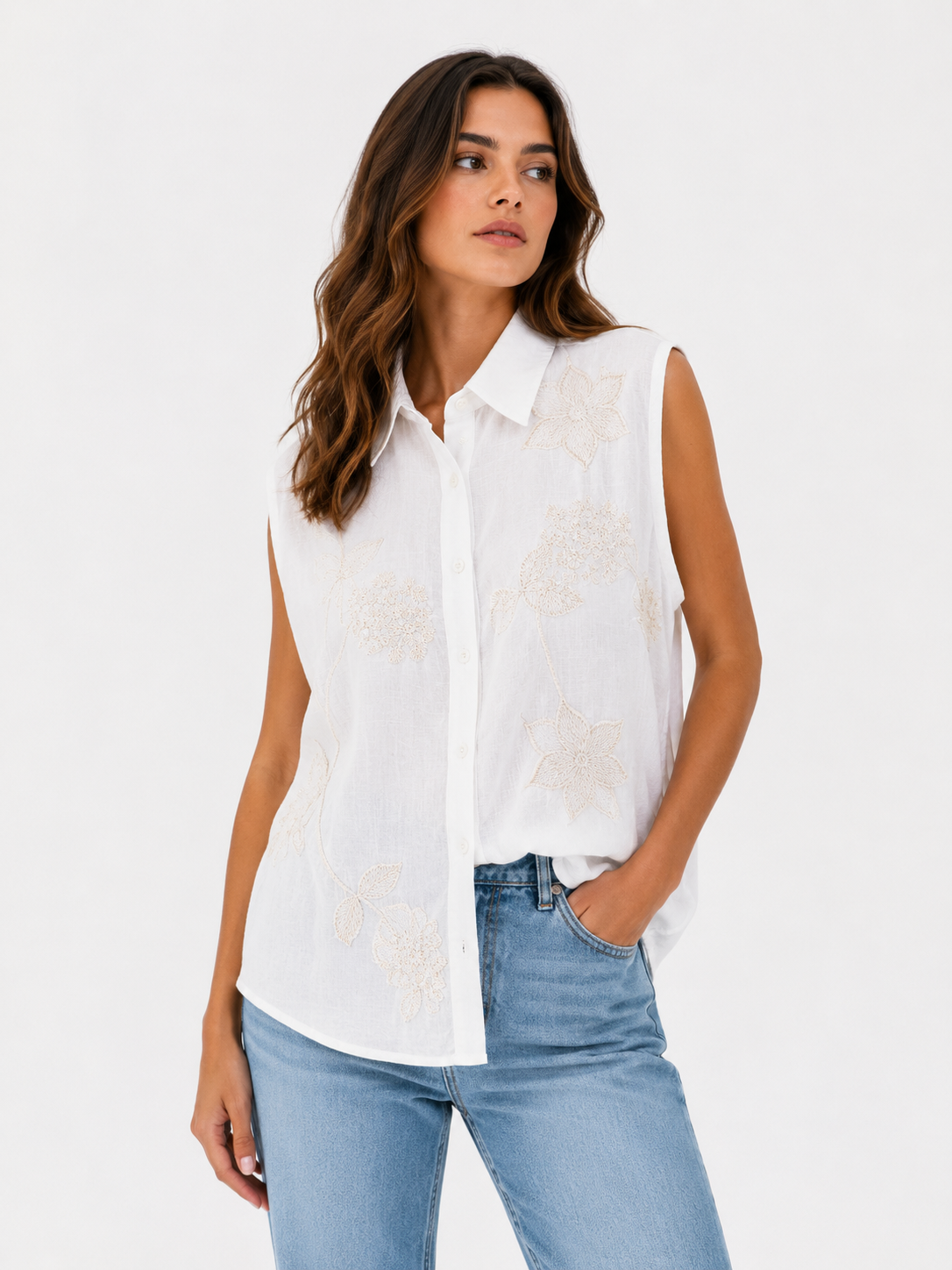 Camicia ricamata