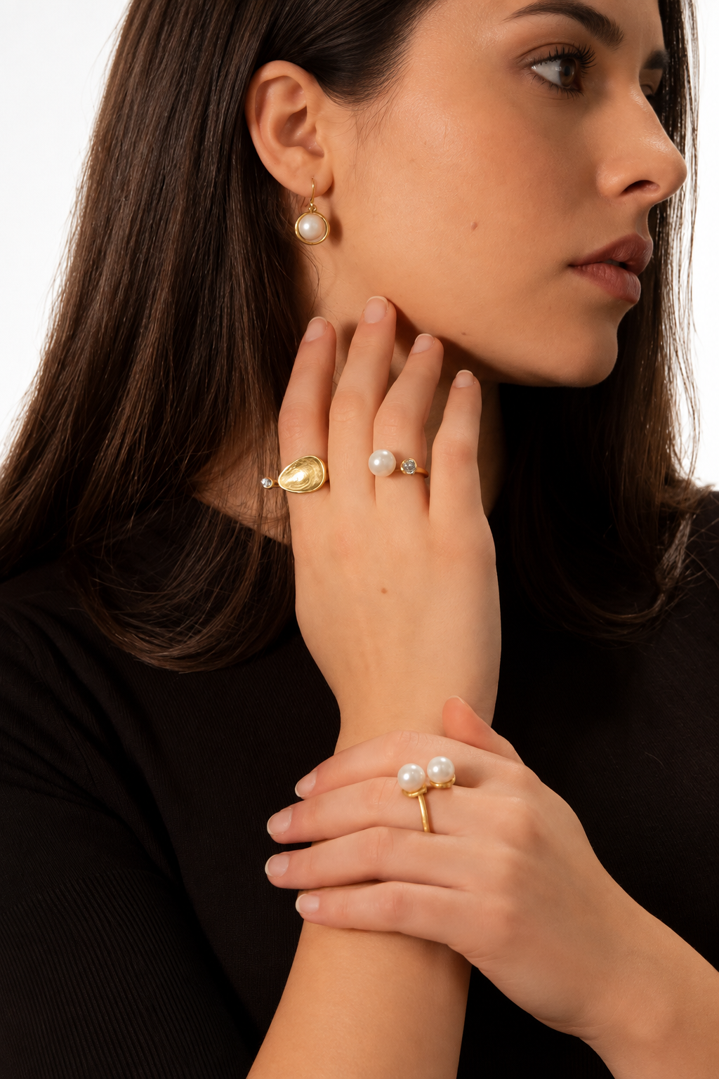 Anello con goccia