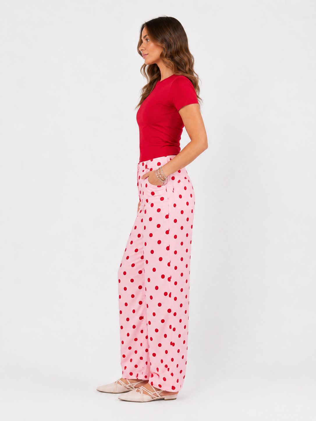 Pantalone ballon a pois