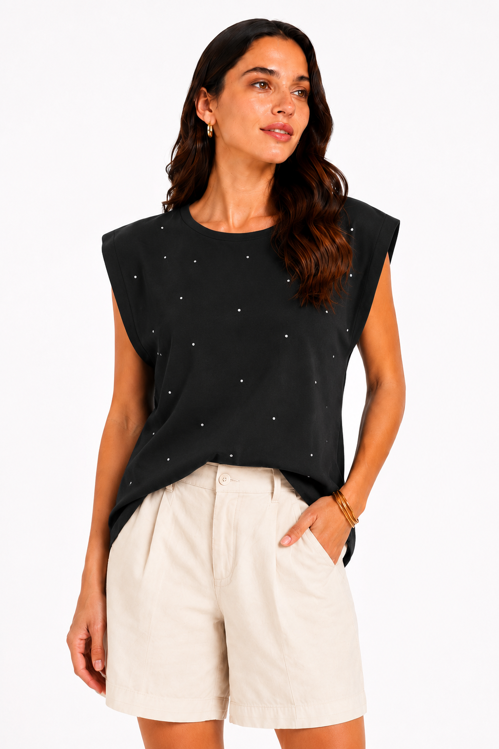 T-shirt con punti luce