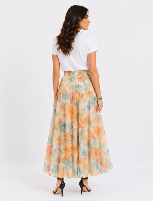 Gonna tulle fiorata