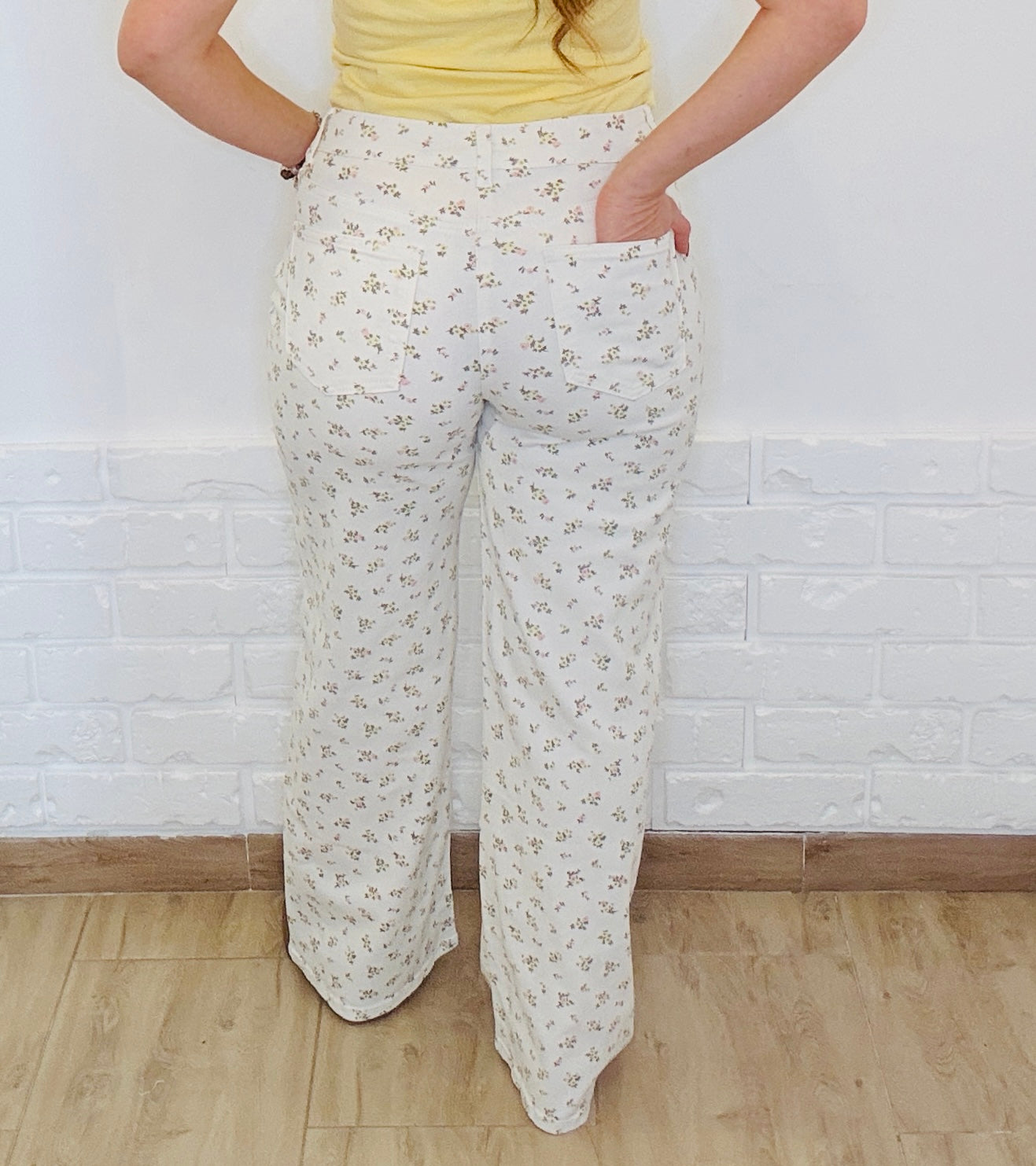 Jeans fiorato