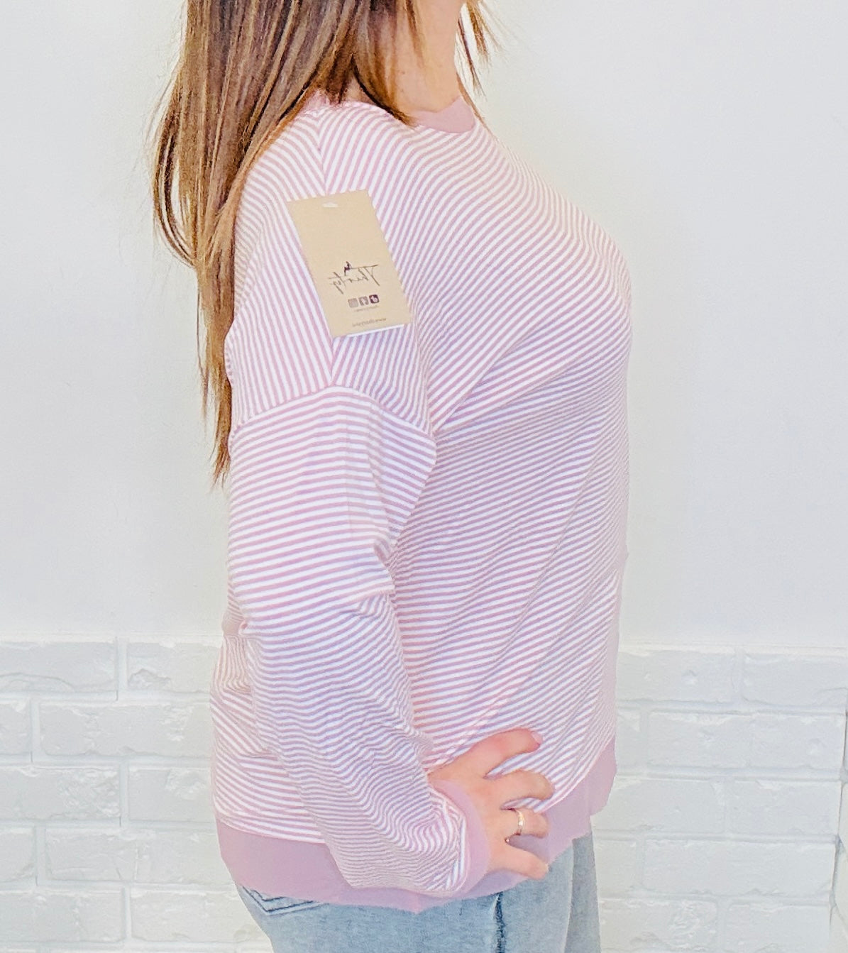 Maglia a righe over