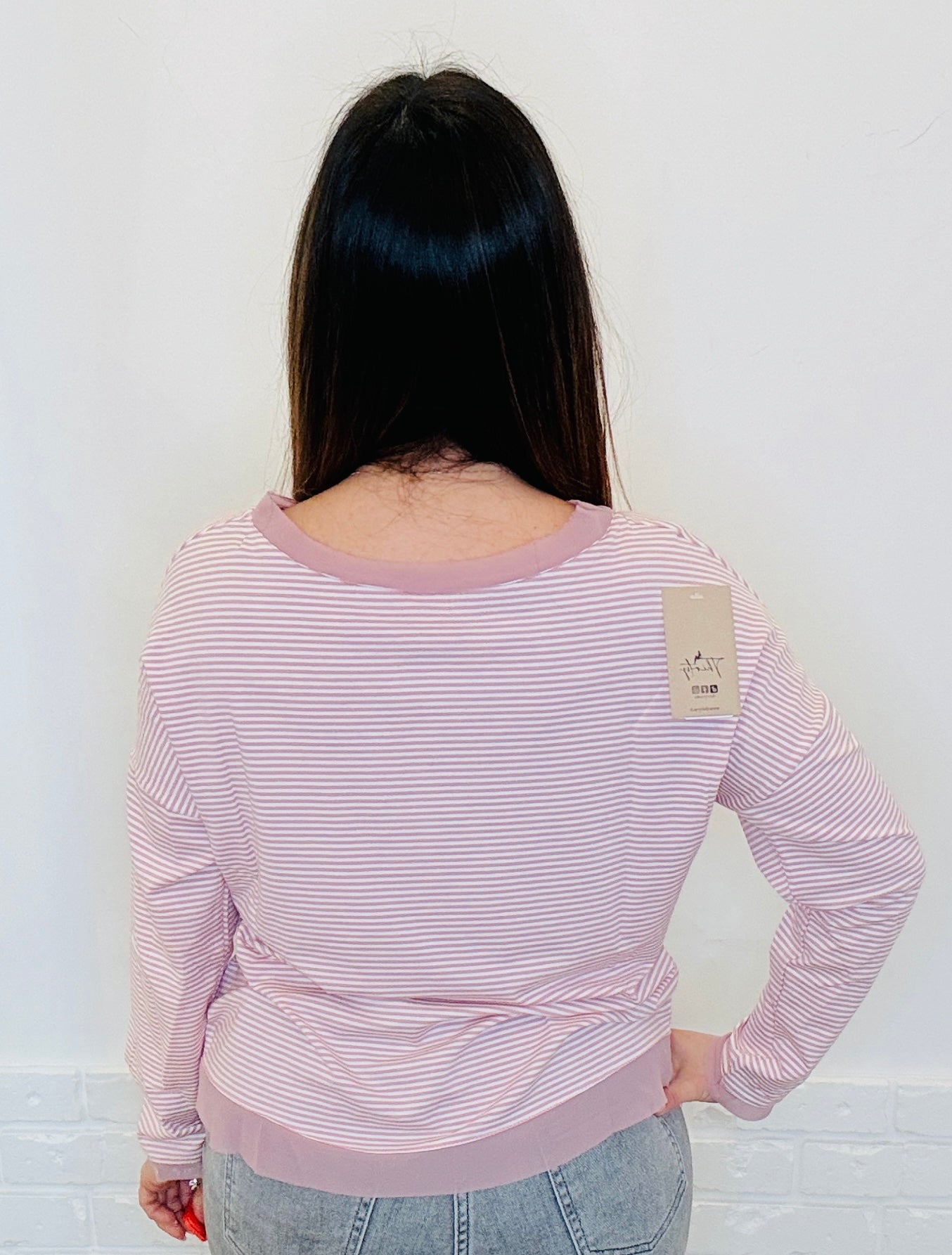 Maglia a righe over