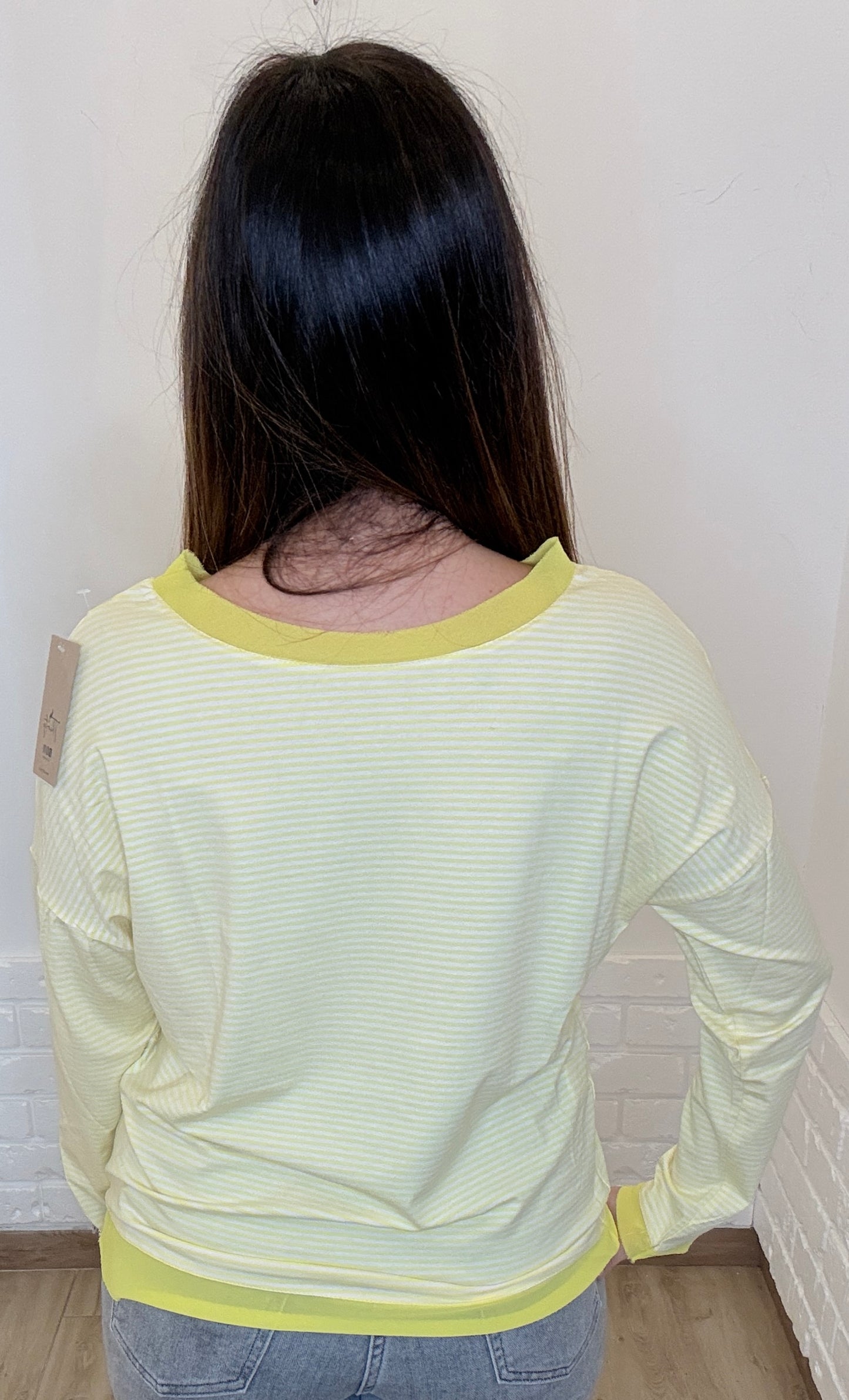 Maglia a righe over
