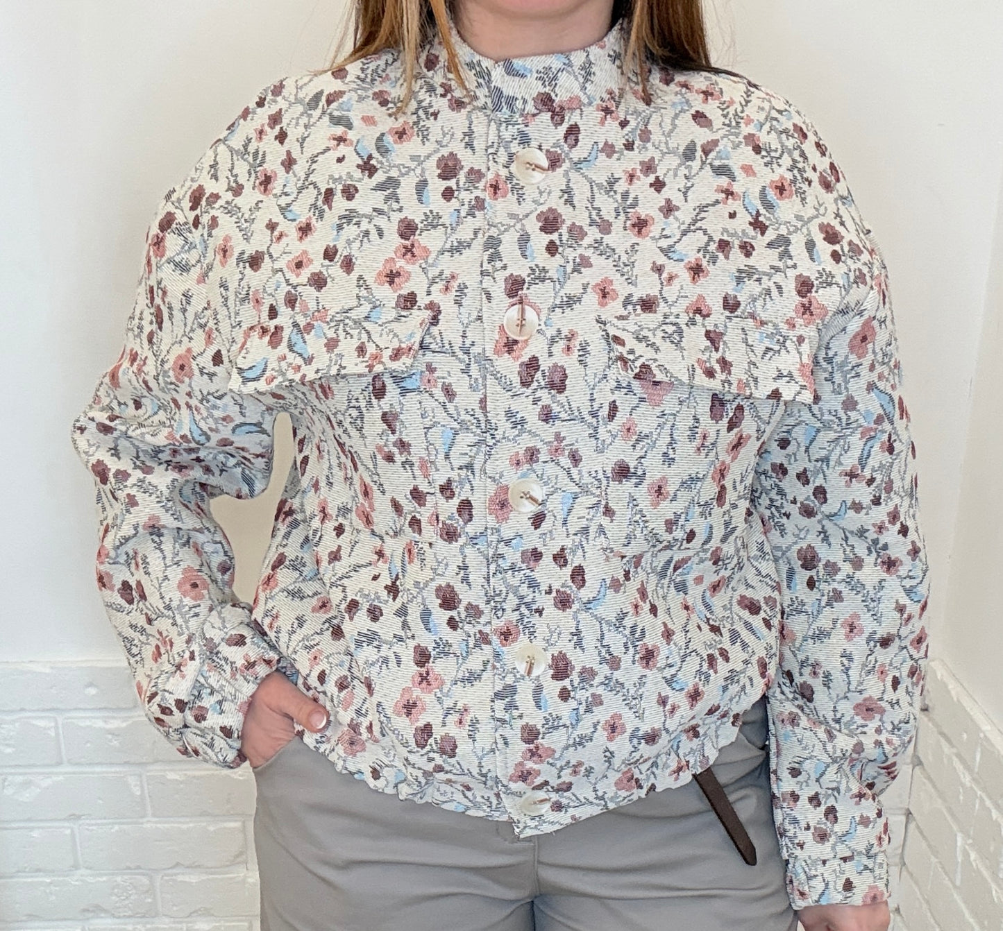 Bomber fiorato