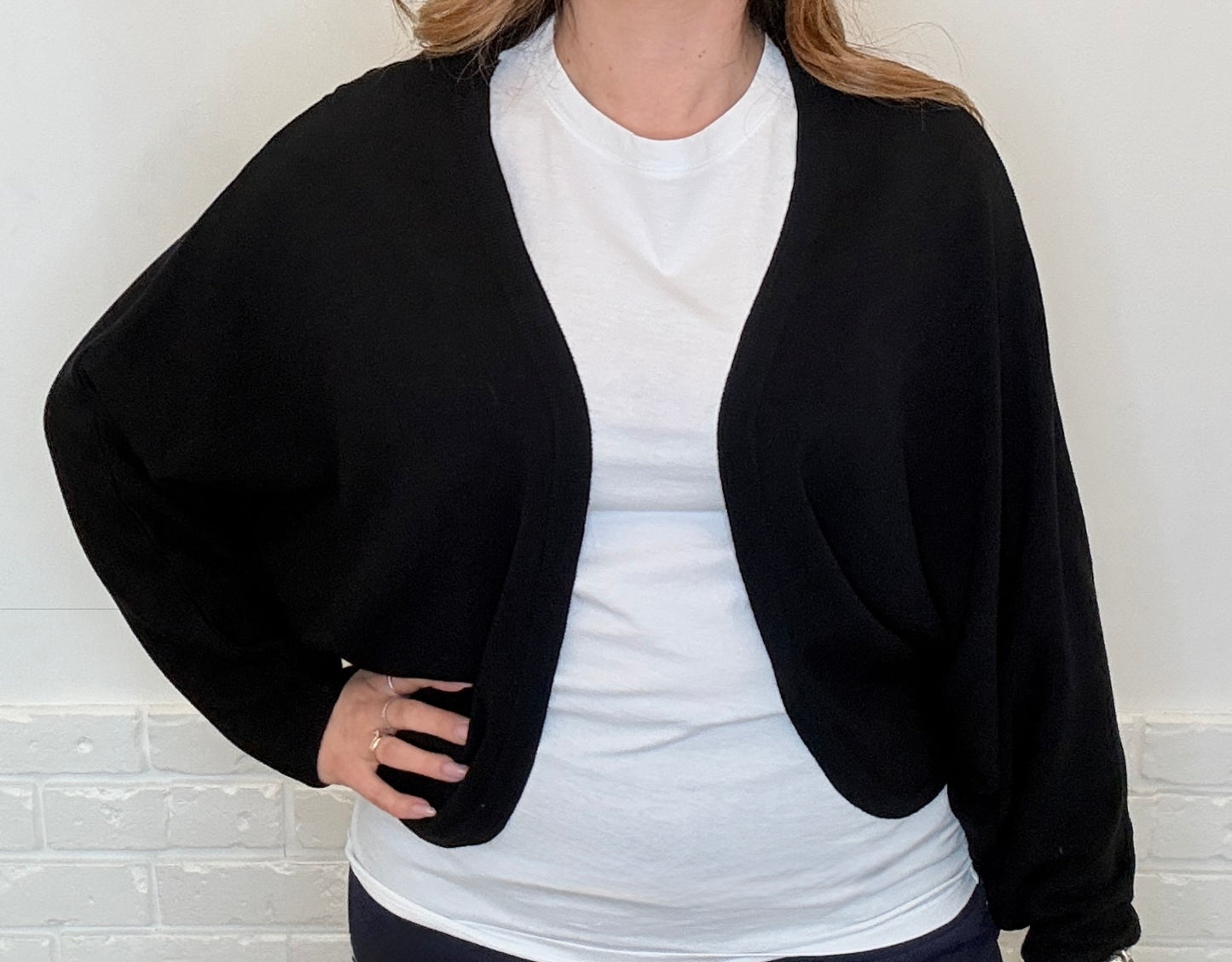 Cardigan corto in cotone estivo