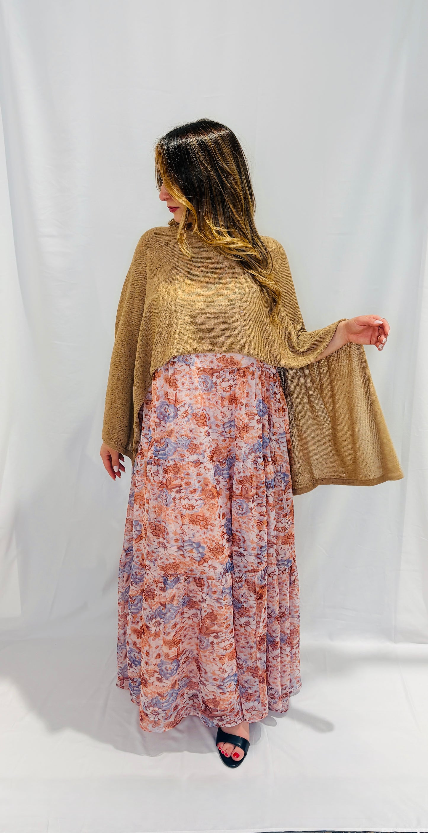 Poncho con microlurex