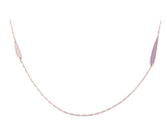 Collana lunga petalini